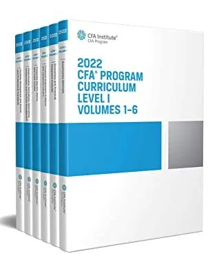 خرید و دانلود نسخه کامل کتاب 2022 CFA Program Curriculum Level I Box Set volume 1-6 (CFA Curriculum 2022) - Pdf