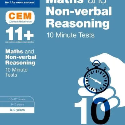 خرید و دانلود نسخه کامل کتاب Maths & Non-verbal Reasoning: Bond 11+ CEM 10 Minute Tests (now Cambridge Select Insight): 8-9 years