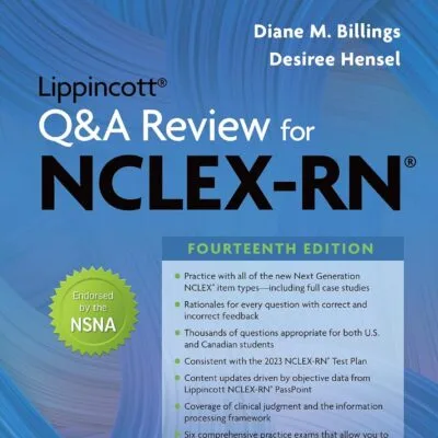 خرید و دانلود نسخه کامل کتاب Lippincott Q&A Review for NCLEX-RN 14th Edition