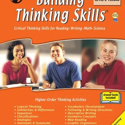 خرید و دانلود نسخه کامل کتاب The Critical Thinking Building Thinking Skills Level 3 Verbal School Workbook