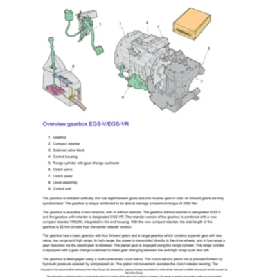 Volvo Bus (B9R) Gearbox Service & Technical Manual