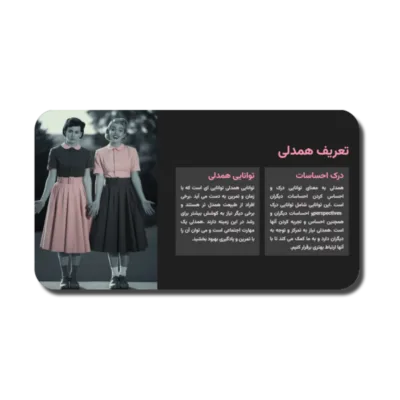 خرید و دانلود نسخه کامل قالب پاورپوینت انواع همدلی – طراحی علمی و مینیمال