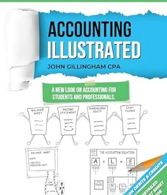 خرید و دانلود نسخه کامل کتاب Accounting Illustrated: Learn Accounting Visually: Basics, Debits & Credits, and Cheat Sheet Inside