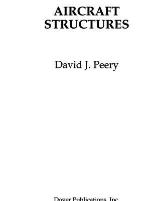 خرید و دانلود نسخه کامل کتاب Aircraft Structures