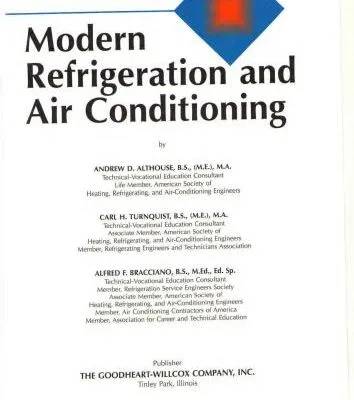 خرید و دانلود نسخه کامل کتاب Althouse, Andrew Daniel Modern refrigeration and air conditioning part 1 of 2