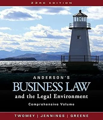 خرید و دانلود نسخه کامل کتاب Anderson’s Business Law and the Legal Environment, Comprehensive Volume