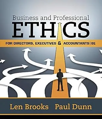 خرید و دانلود نسخه کامل کتاب Business & Professional Ethics for Directors, Executives & Accountants
