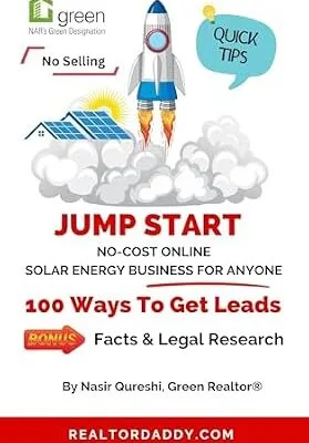 خرید و دانلود نسخه کامل کتاب زبان اصلی JUMP START NO-COST ONLINE SOLAR ENERGY BUSINESS FOR ANYONE: 100 WAYS TO GET LEADS PDF | دانلود کتاب خارجی