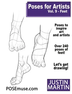 خرید و دانلود نسخه کامل کتاب زبان اصلی Poses for Artists Volume 9 Feet: An Essential Reference for Figure Drawing and the Human Form (Inspiring Art and Artists) PDF | دانلود کتاب خارجی