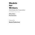 خرید و دانلود نسخه کامل کتاب Instructor’s Manual for Models for Writers: Short Essays for Composition, Eleventh Edition