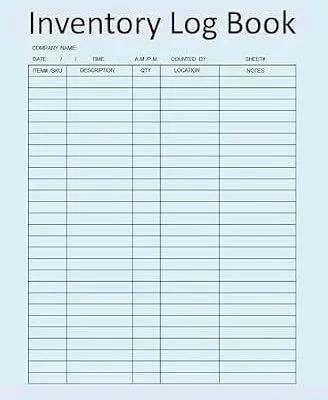 خرید و دانلود نسخه کامل کتاب Inventory Log Book (Kindle Scribe Only)