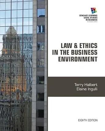 خرید و دانلود نسخه کامل کتاب Law and Ethics in the Business Environment (Cengage Learning Legal Studies in Business)_6a8a33a537f0a.jpeg خرید و دانلود نسخه کامل کتاب Law and Ethics in the Business Environment (Cengage Learning Legal Studies in Business)
