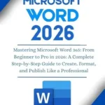 خرید و دانلود نسخه کامل کتاب Mastering Microsoft Word 365: From Beginner to Pro in 2026: A Complete Step-by-Step Guide to Create, Format, and Publish Like a Professional