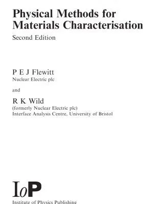 خرید و دانلود نسخه کامل کتاب Physical methods for materials characterisation
