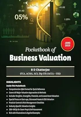 خرید و دانلود نسخه کامل کتاب Pocketbook of Business Valuation: Complete Handbook on Valuation Methods, Intangible Assets, ESG & Distressed Deals with Checklists, Case Studies and 350 MCQs: Quick Exam Prep & On-Job Reference