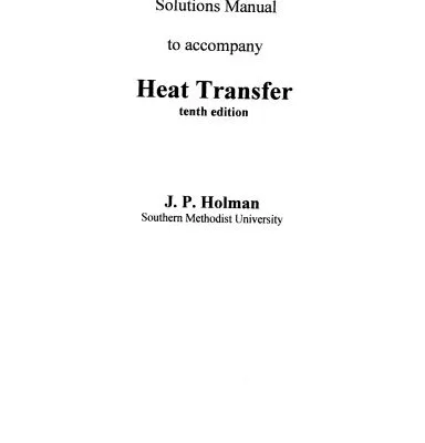 خرید و دانلود نسخه کامل کتاب Solutions Manual – Heat Transfer