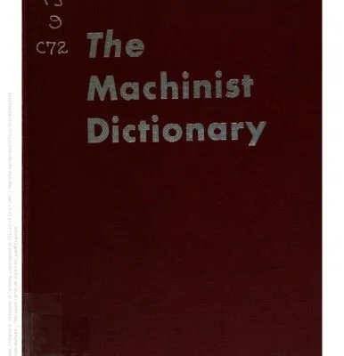 خرید و دانلود نسخه کامل کتاب The Machinist Dictionary