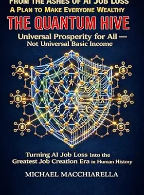 خرید و دانلود نسخه کامل کتاب The Quantum Hive: From the Ashes of AI Job Loss: A Plan to Make Everyone Wealthy