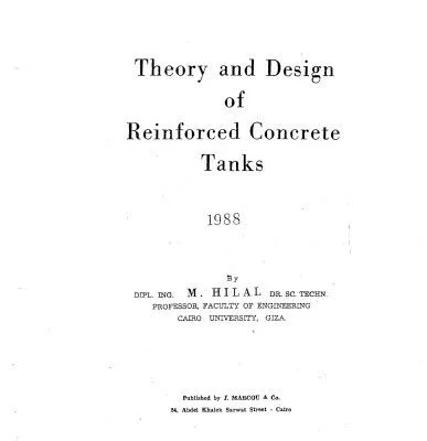 خرید و دانلود نسخه کامل کتاب Theory and design of reinforced concrete tanks