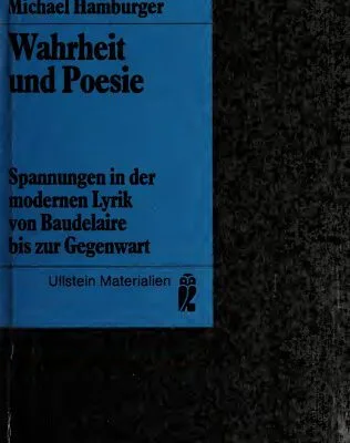 خرید و دانلود نسخه کامل کتاب Wahrheit und Poesie. Spannungen in der modernen Lyrik von Baudelaire bis zur Gegenwart