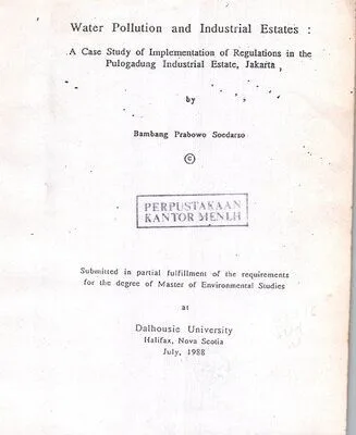 خرید و دانلود نسخه کامل کتاب Water pollution and industrial state