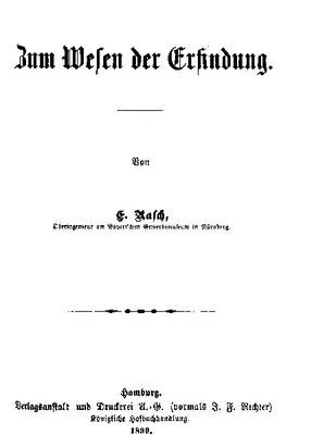 خرید و دانلود نسخه کامل کتاب Zum Wesen der Erfindung