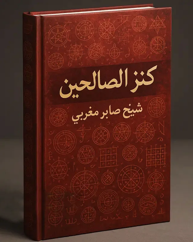 جلد-کتاب-کنز-الصالحین-شیخ-صابر-مغربی خرید و دانلود کتاب نسخه کامل کتاب کنز الصالحین صابر مغربی: گنجینه از سال ها تجربه در علوم غریبه | علوم غریبه | علوم متافیزیک - تصویر 1