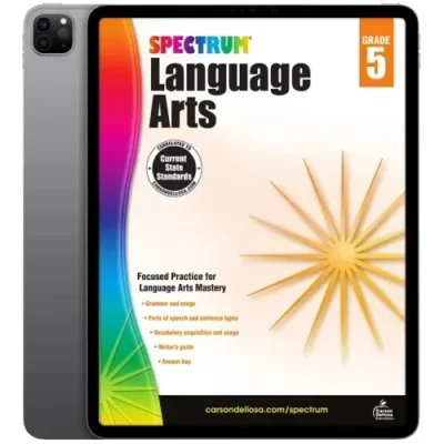 خرید و دانلود نسخه کامل کتاب Spectrum 5th Grade Language Arts Workbook 2014 | رمان انگلیسی | داستان انگلیسی