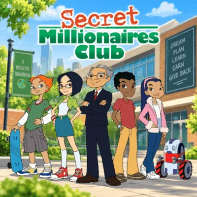 خرید و دانلود نسخه کامل کارتون Secret Millionaires Club زبان اصلی | پرورش کودک دوزبانه | انیمیشن زبان اصلی | کارتون آموزشی