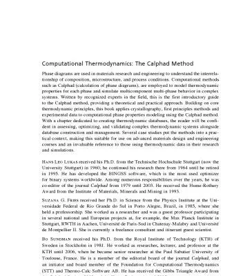 خرید و دانلود نسخه کامل کتاب Computational thermodynamics : the CALPHAD method