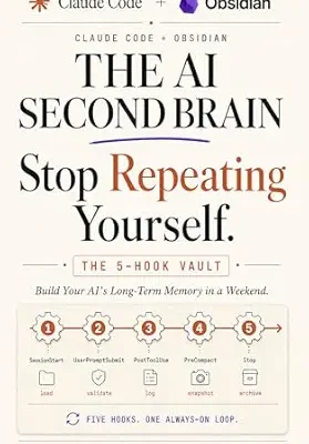 خرید و دانلود نسخه کامل کتاب زبان اصلی Claude Code + Obsidian The AI Second Brain Playbook: Build Your AI’s Long Term Memory in a Weekend (Claude Code Playbooks Book 3) PDF | دانلود کتاب خارجی