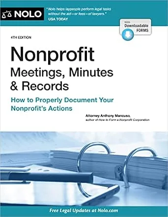 خرید و دانلود نسخه کامل کتاب زبان اصلی Nonprofit Meetings, Minutes & Records: How to Properly Document Your Nonprofit’s Actions PDF | دانلود کتاب خارجی_6aad8ead0ffa1.jpeg خرید و دانلود نسخه کامل کتاب زبان اصلی Nonprofit Meetings, Minutes & Records: How to Properly Document Your Nonprofit’s Actions PDF | دانلود کتاب خارجی
