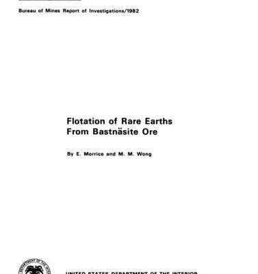 خرید و دانلود نسخه کامل کتاب Flotation of Rare Earths from Bastnäsite Ore