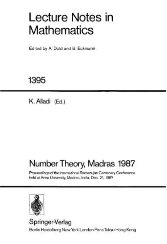 خرید و دانلود نسخه کامل کتاب Number Theory, Madras 1987: Proceedings of the International Ramanujan Centenary Conference held at Anna University, Madras, India, Dec. 21, 1987_68cf29749b763.jpeg خرید و دانلود نسخه کامل کتاب Number Theory, Madras 1987: Proceedings of the International Ramanujan Centenary Conference held at Anna University, Madras, India, Dec. 21, 1987