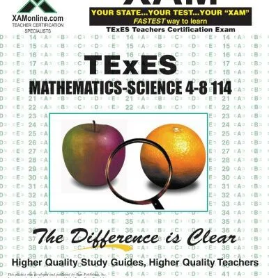 خرید و دانلود نسخه کامل کتاب TExES Mathematics-Science 4-8 114 Teacher Certification Test Prep Study Guide, 2nd Edition (XAM TEXES)