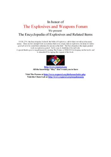 خرید و دانلود نسخه کامل کتاب The Encyclopedia of Explosives and Related Items exri_68d403e9227a9.jpeg خرید و دانلود نسخه کامل کتاب The Encyclopedia of Explosives and Related Items exri