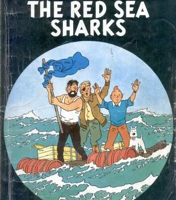 خرید و دانلود نسخه کامل کتاب The Red Sea Sharks (The Adventures of Tintin 19)