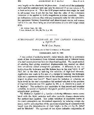 خرید و دانلود نسخه کامل کتاب Atmospheric Pulsation of the Cepheid Variable v Aquilae