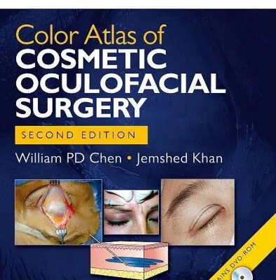 خرید و دانلود نسخه کامل کتاب Color Atlas of Cosmetic Oculofacial Surgery with DVD (Book & DVD)