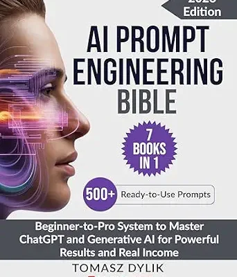 خرید و دانلود نسخه کامل کتاب زبان اصلی AI Prompt Engineering Bible (7 Books in 1): Beginner-to-Pro System to Master ChatGPT and Generative AI for Powerful Results and Real Income (The Generative AI Creator Series) | دانلود کتاب خارجی