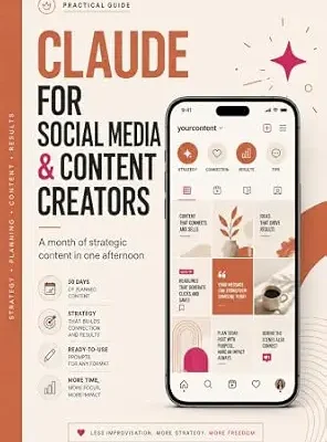 خرید و دانلود نسخه کامل کتاب زبان اصلی CLAUDE FOR SOCIAL MEDIA & CONTENT CREATORS: A month of strategic content in one afternoon (Claude AI in Practice) | دانلود کتاب خارجی