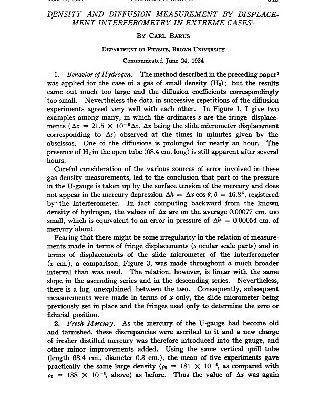 خرید و دانلود نسخه کامل کتاب Density and Diffusion Measurement by Displacement Interferometry in Extreme Cases
