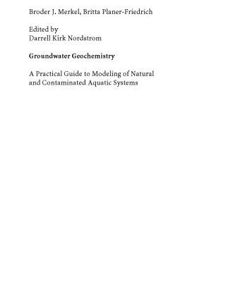 خرید و دانلود نسخه کامل کتاب Groundwater Geochemistry