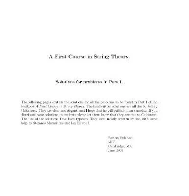 خرید و دانلود نسخه کامل کتاب Introduction to string theory. Solutions to problems