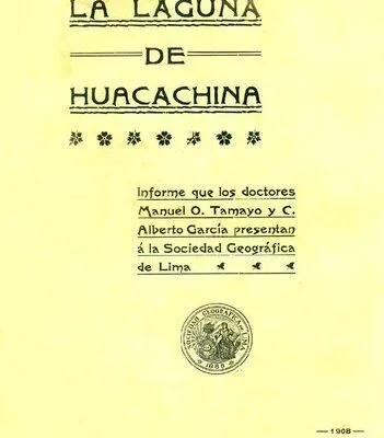خرید و دانلود نسخه کامل کتاب La laguna de Huacachina (Ica). Informe que los doctores Manuel O. Tamayo y C. Alberto García presentan á la Sociedad Geográfica de Lima [incompleto]