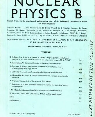 خرید و دانلود نسخه کامل کتاب Nuclear Physics B – Volume B108 (1976) No. 3