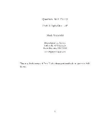 خرید و دانلود نسخه کامل کتاب Quantum field theory: spin one-half