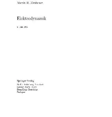 خرید و دانلود نسخه کامل کتاب R. Elektrodynamik