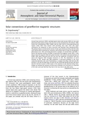 خرید و دانلود نسخه کامل کتاب Solar connections of geoeffective magnetic structures