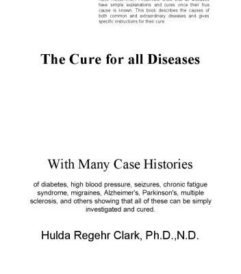 خرید و دانلود نسخه کامل کتاب The Cure For All Diseases